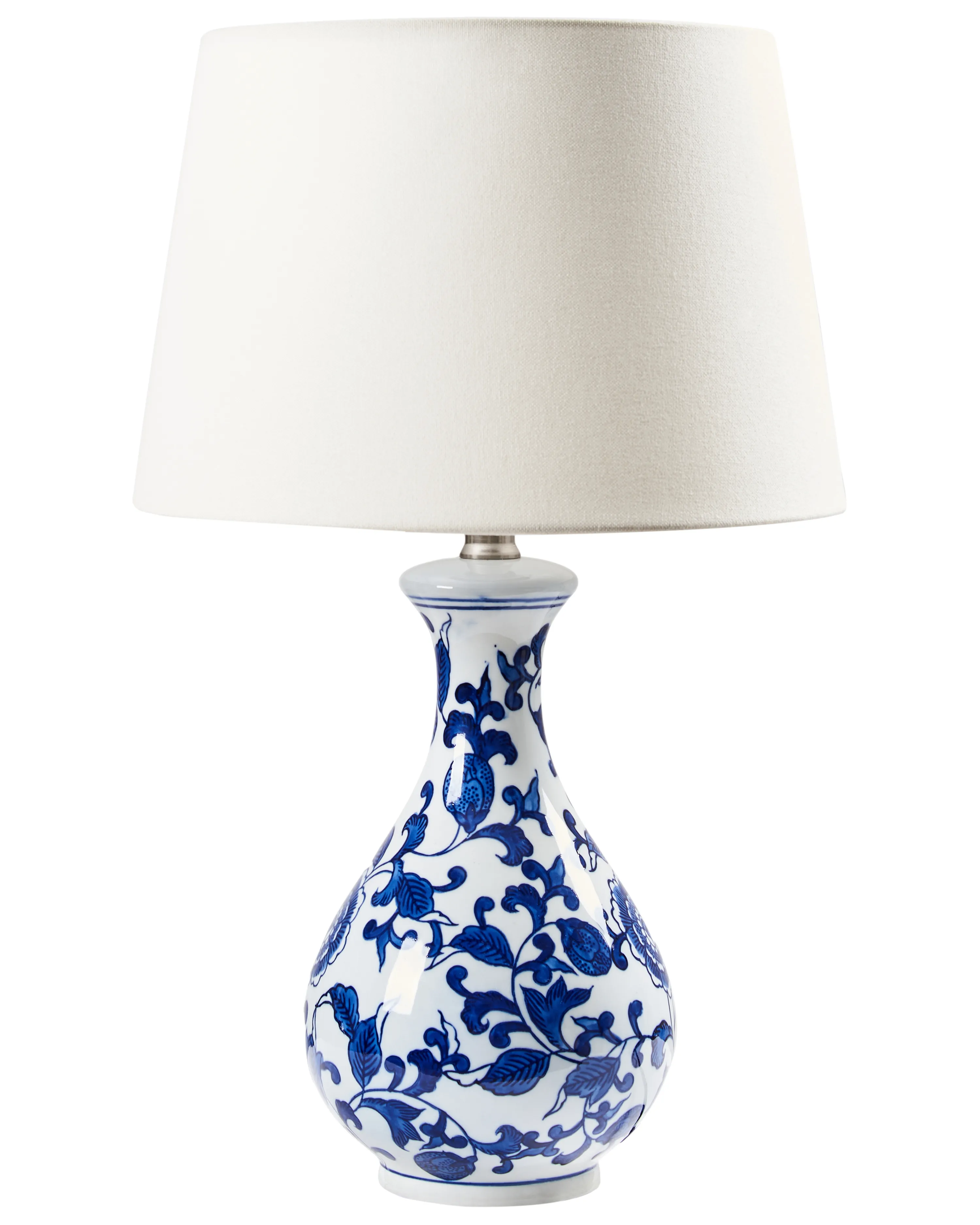 Table Lamp CARMEN Porcelain White/ Blue