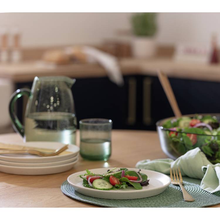 Habitat Addison 4 Piece Stoneware Side Plate - White