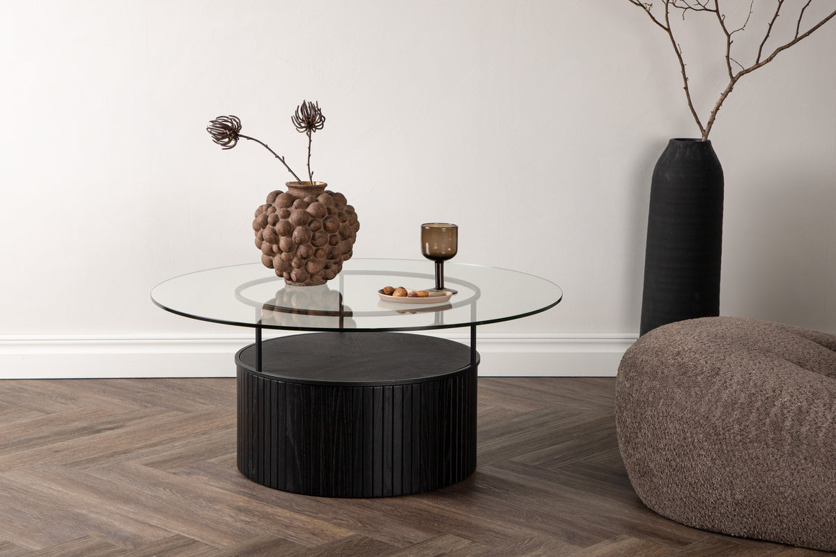Rebellenclub Salontafel Soby - Ø90 cm - Zwart