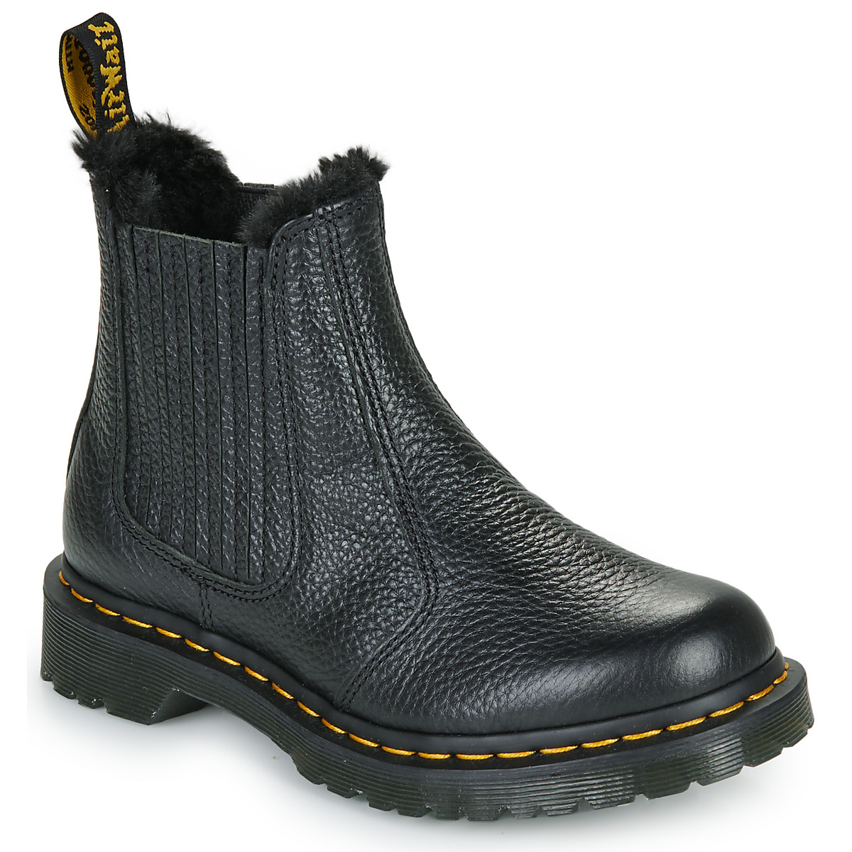 Dr. Martens - 2976 Leonore II Chelsea Boot Black Milled Nappa - Black