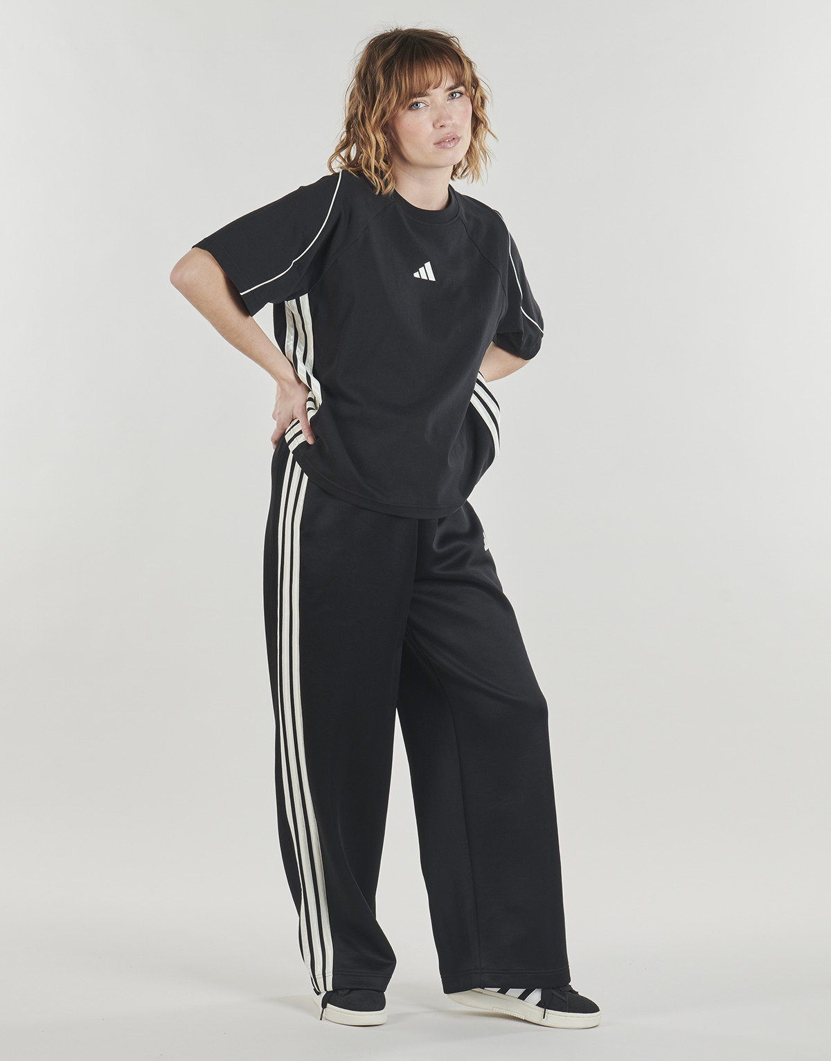 adidas - Stadium 3-Stripes Track Tracksuit Bottoms - Black / White