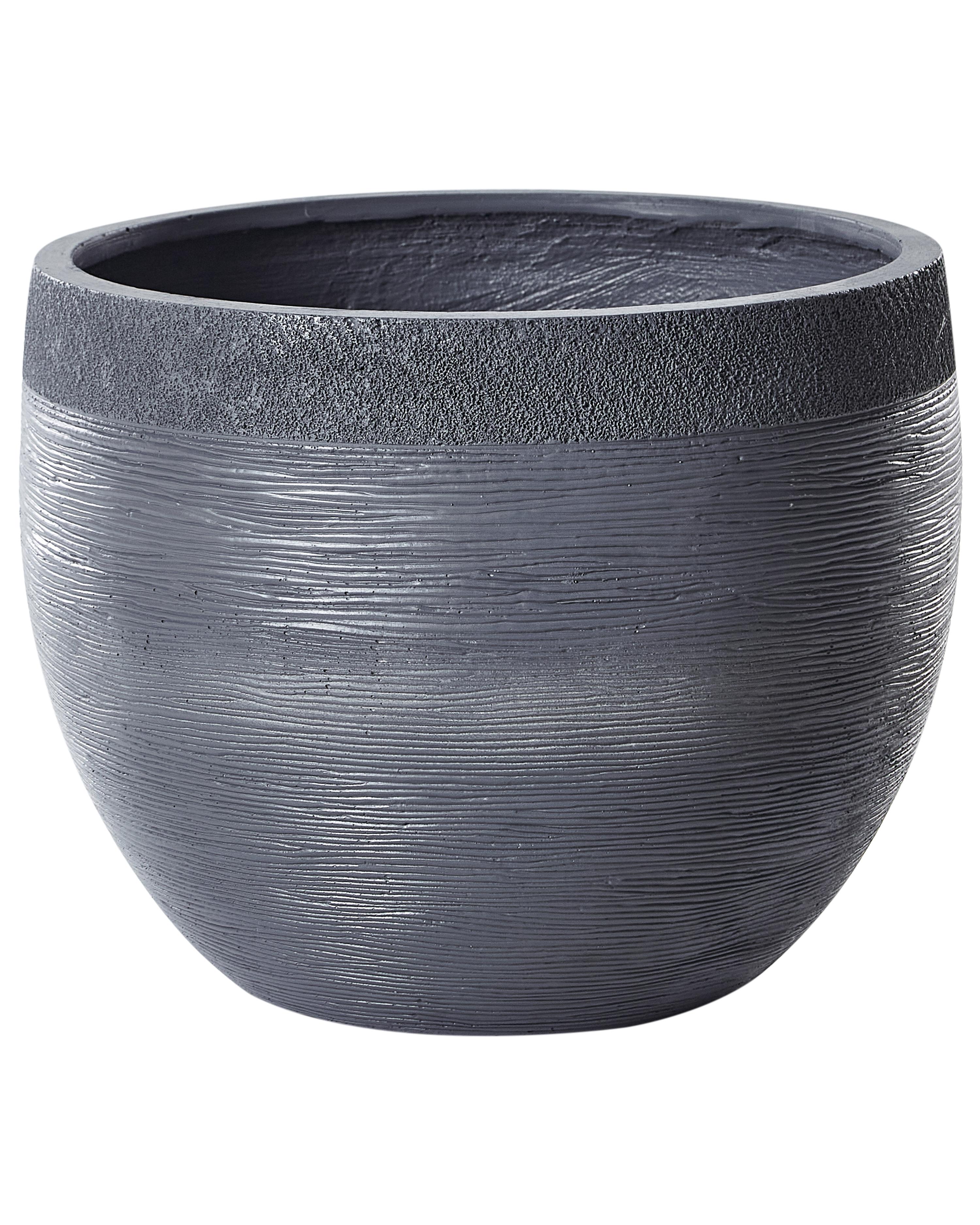Plant Pot ZAKROS 38 cm Grey