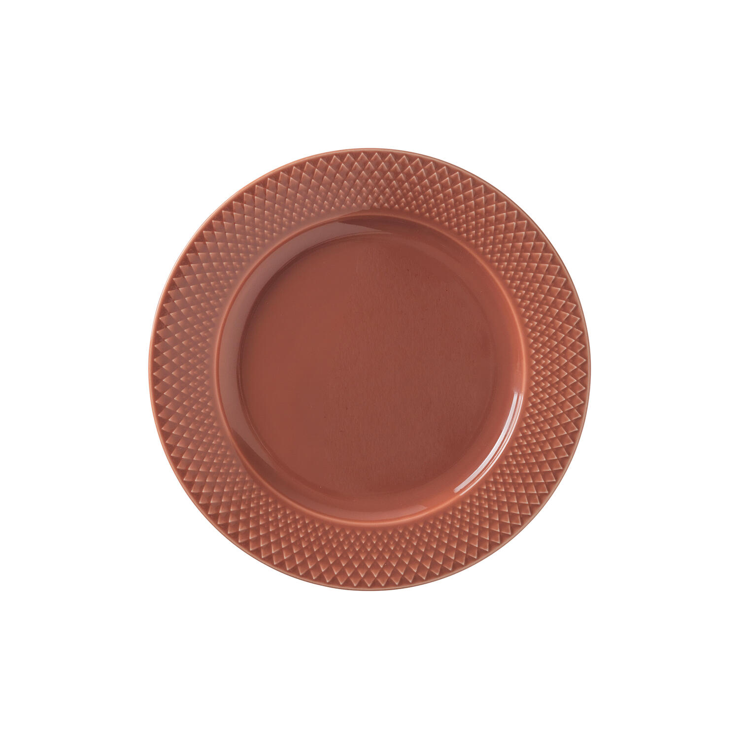 Rhombe Color frokosttallerken ø 23 cm, terracotta
