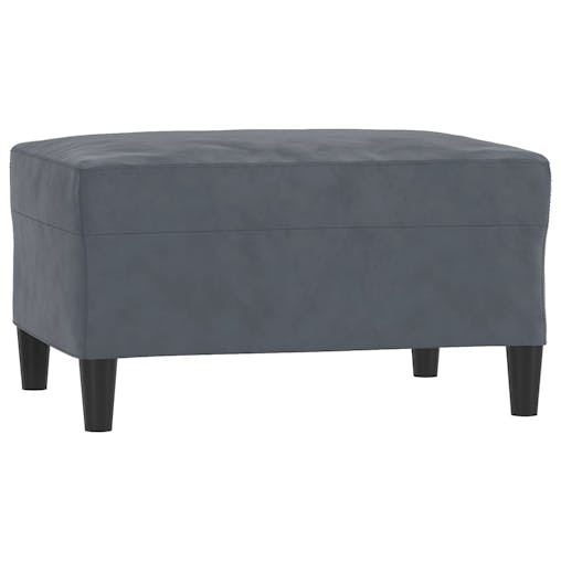NNEVL 3 Piece Sofa Set with Pillows Dark Grey Velvet
