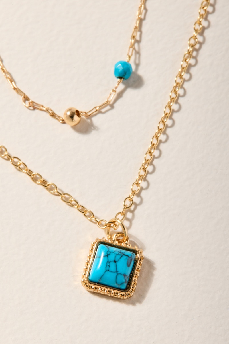 Carla Turquoise Layered Necklace