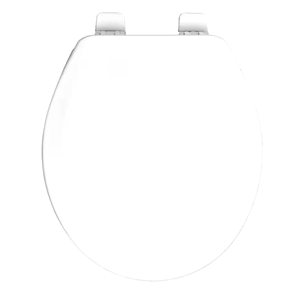 Centocore High-Gloss Round Toilet Seat 700, Scratch-Resistant, White