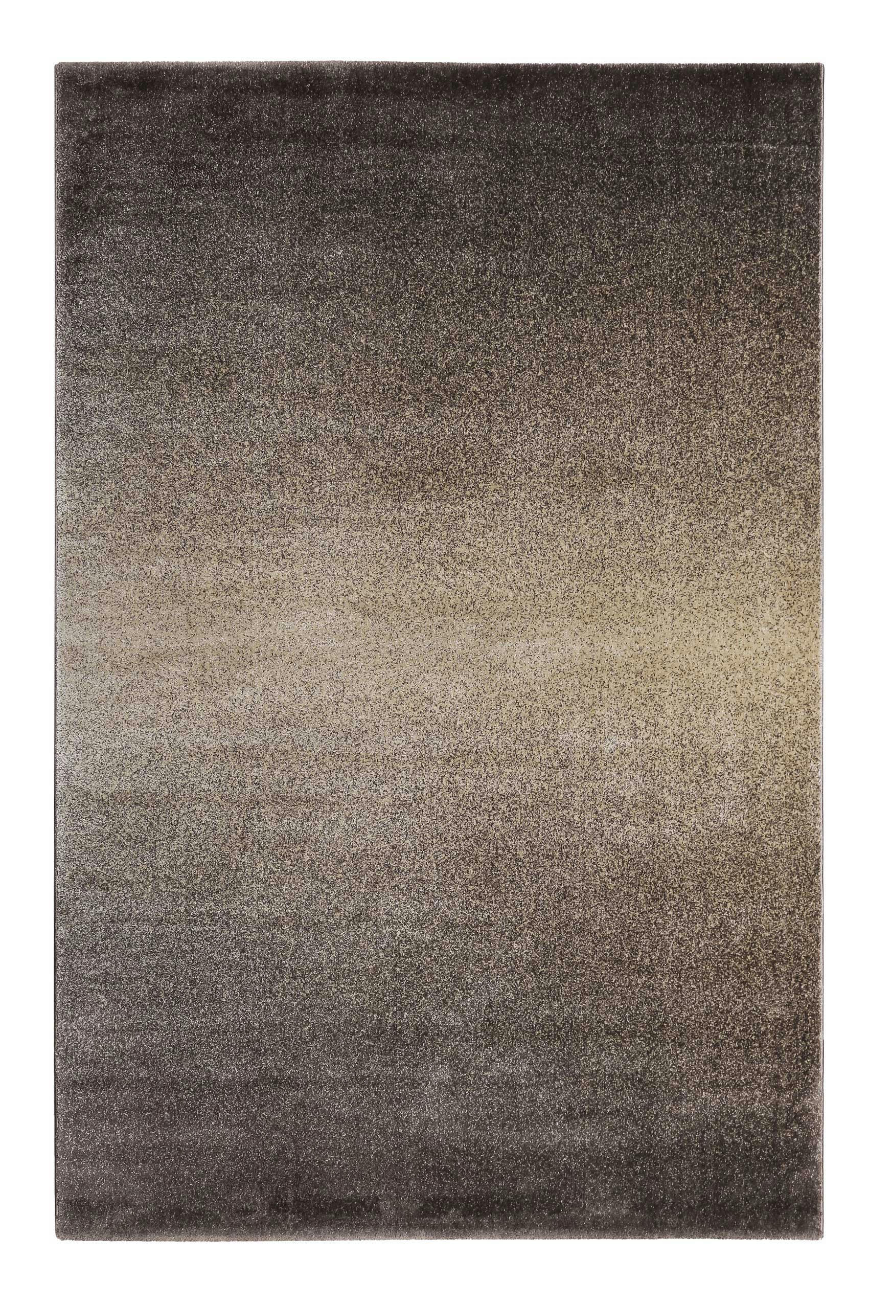 RAFFAEL - Tapis à poils courts doux dégradé brun beige chiné 80x150