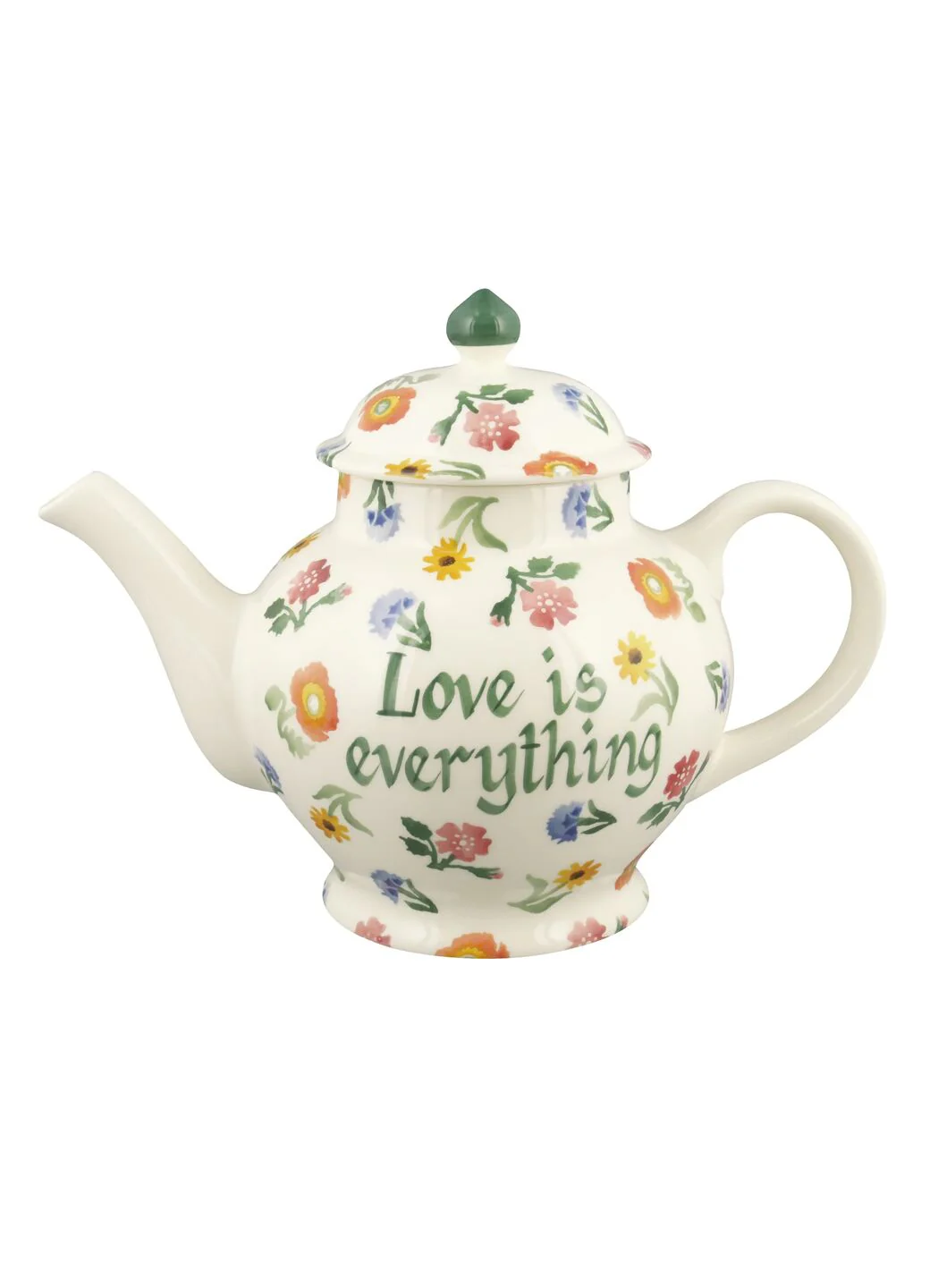 Personalised Poppies & Pinks 4 Mug Teapot