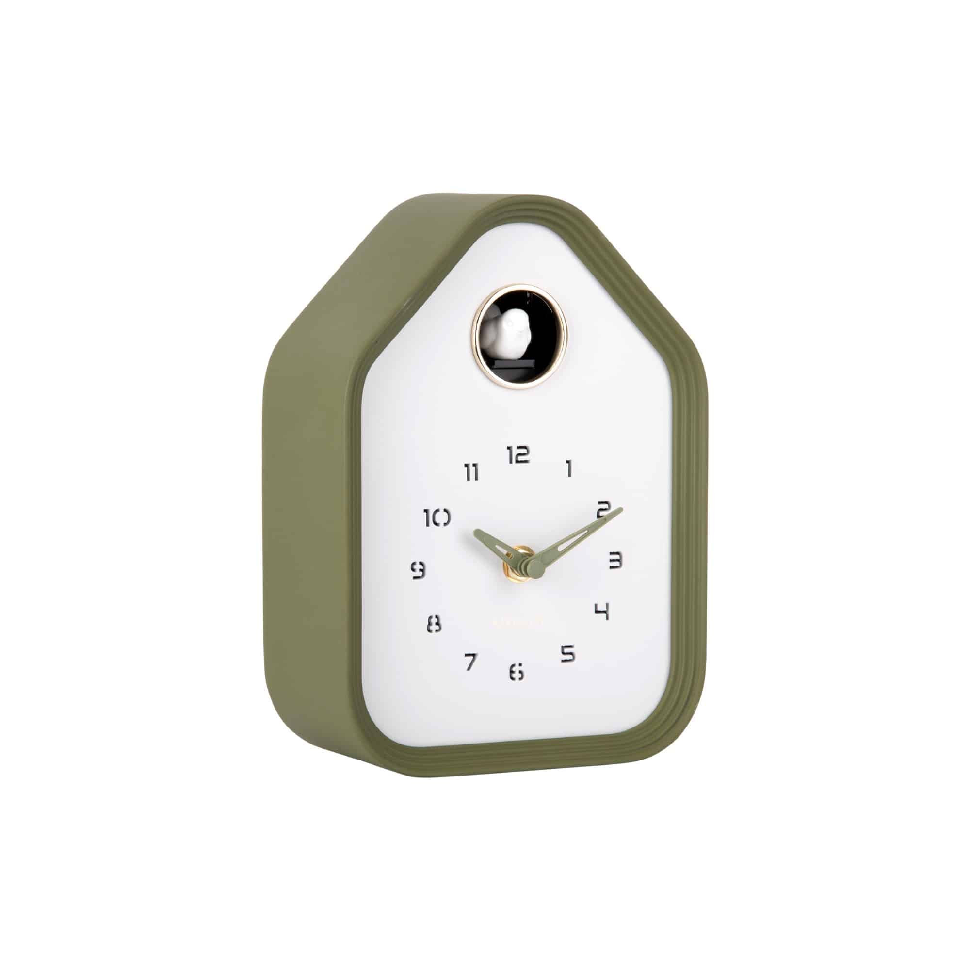 Karlsson wandklok Reina Cuckoo - groen - 7.4x14.4x20.4cm