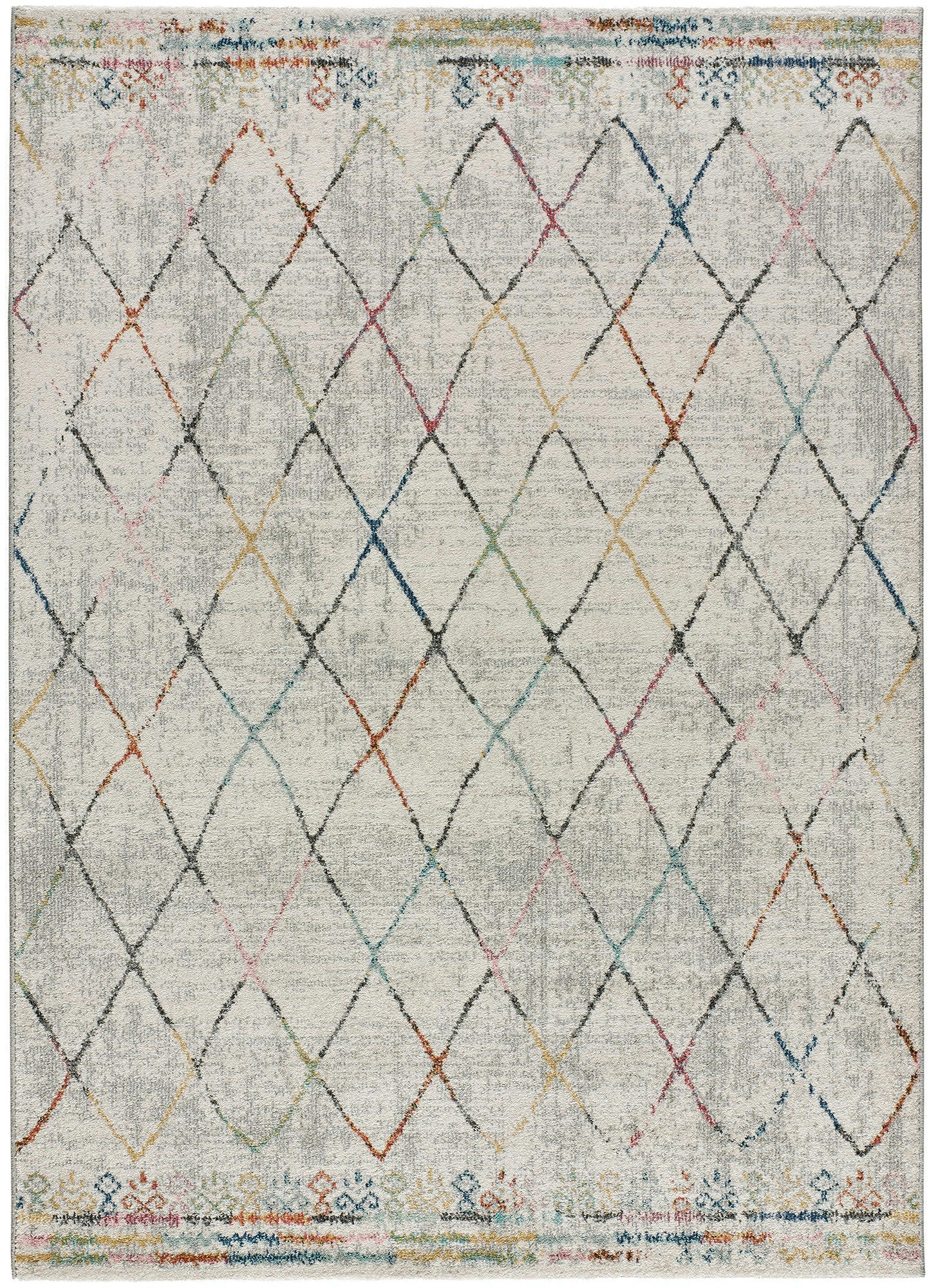 ADALYN - Tapis ethnique dans des tons poudrés, 160X230 cm