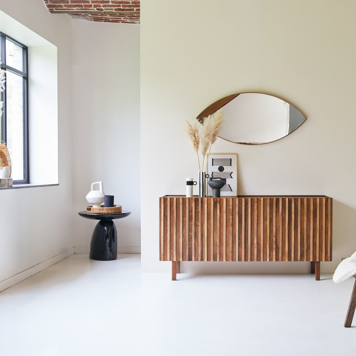 Tikamoon - Milo - Massief mangohouten buffet 164 cm