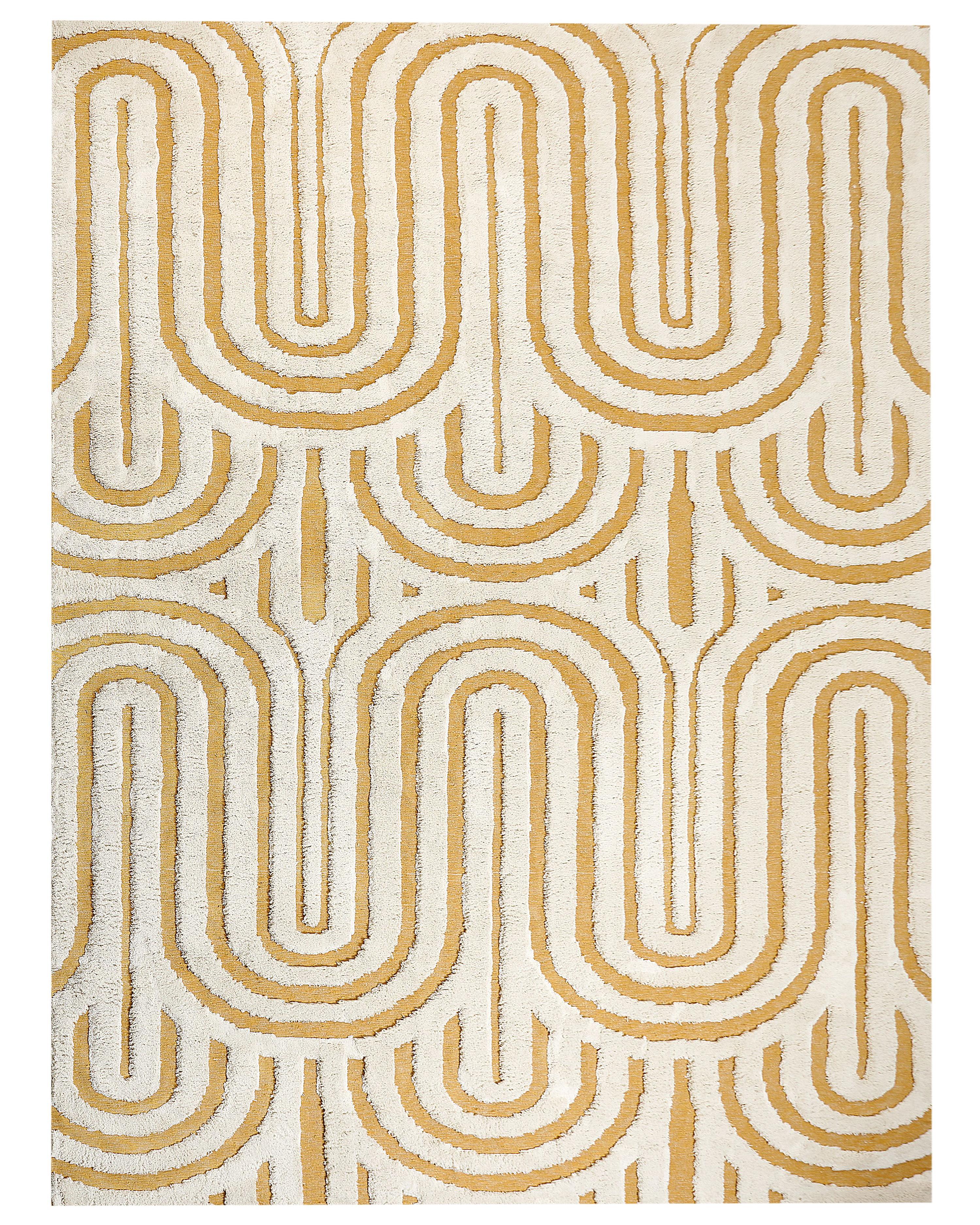 Rug PERAI Yellow 160 x 230 cm Cotton