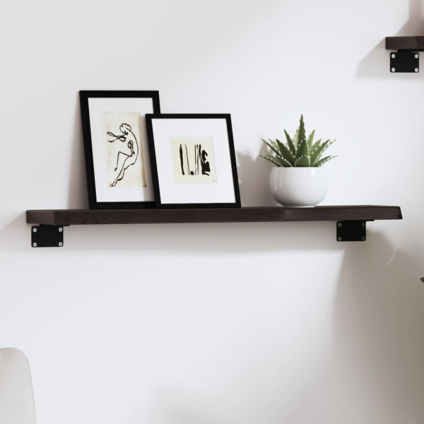 VidaXL Półka ciemnobrązowa 60x10x2 cm