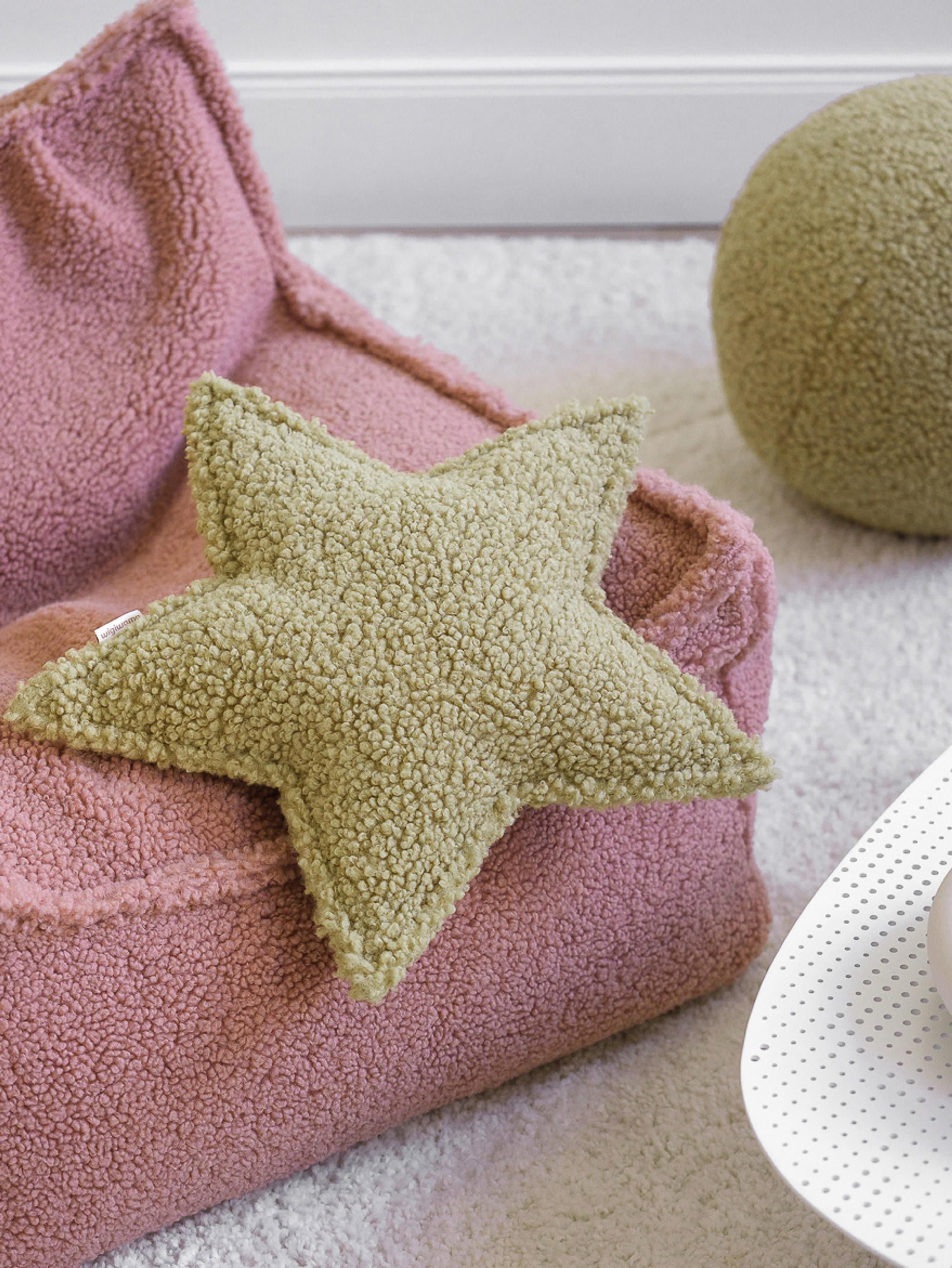 Kinder Teddy-Kuschelkissen Star