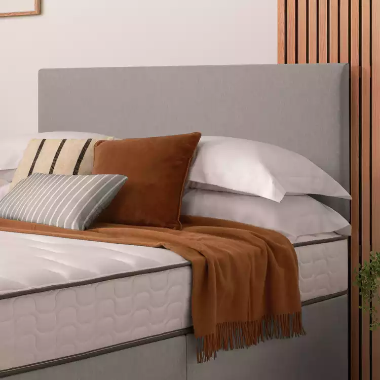 Silentnight Milan Single Headboard - Light Grey