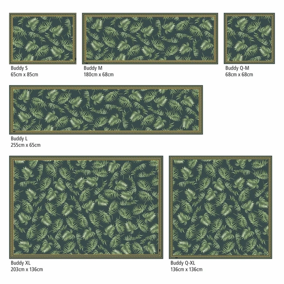 Vinyl Teppich »Mandella«, BxL:255 cm x 65 cm, grün