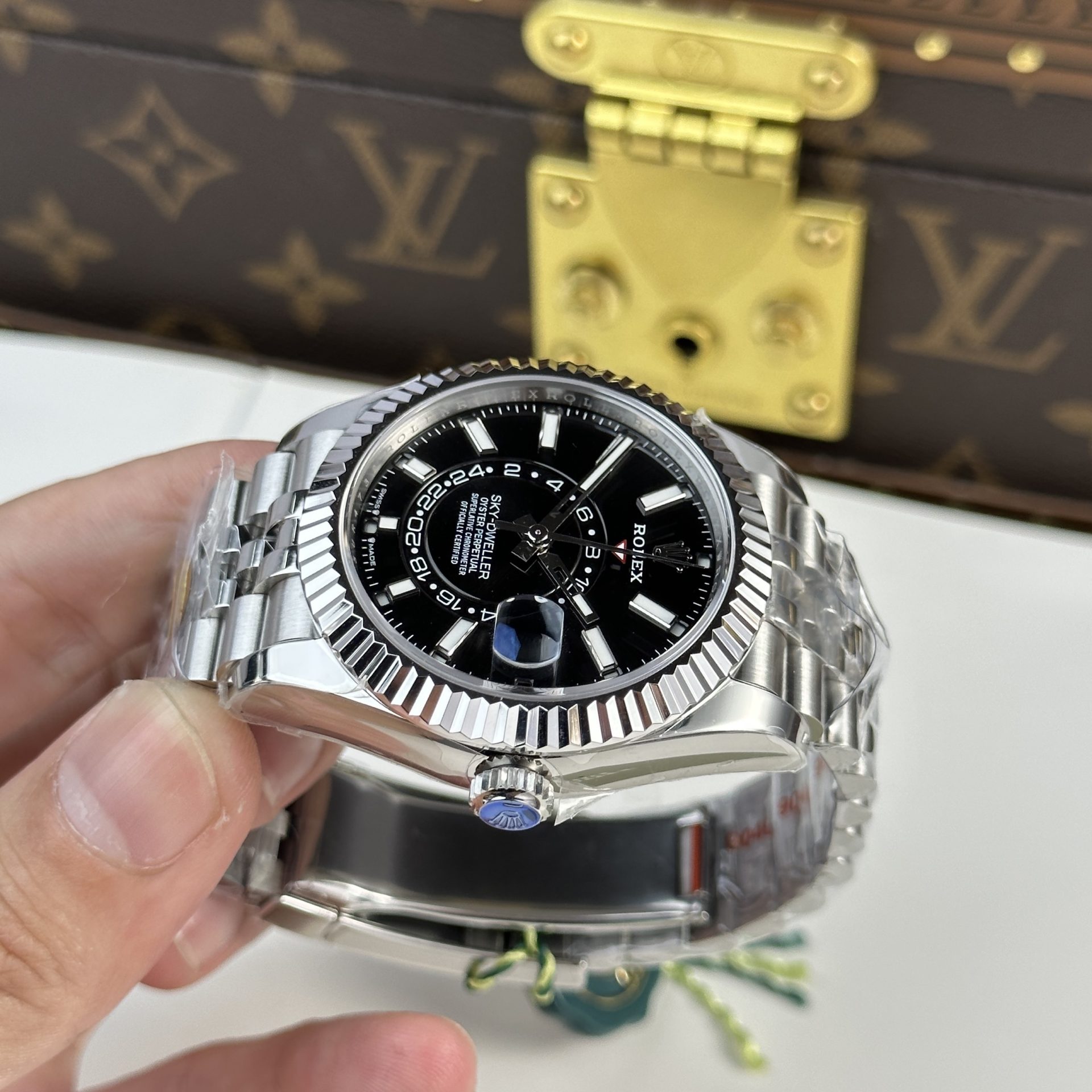 Rolex Sky-Dweller 326934 316L Steel Black Dial 42mm Jub AAA Replica