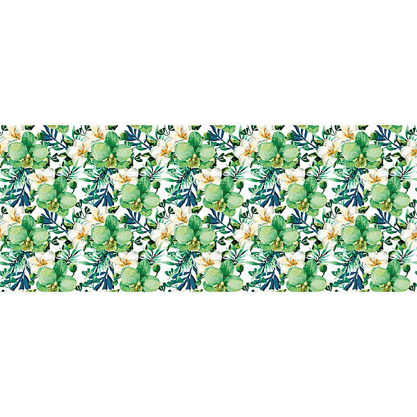 Film Fenêtre Anti Regard Occultant - ORCHIDéE VERTE - Stickers pour Vitres &Porte de Douche - 40x100cm