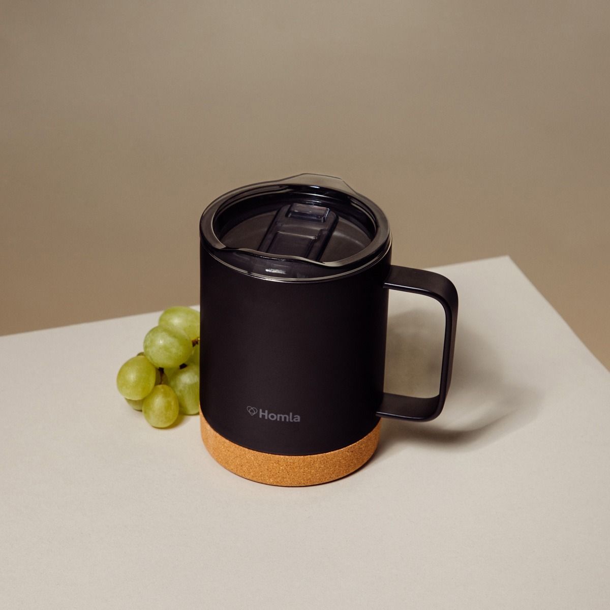 Kubek termiczny TORREL czarny 400 ml