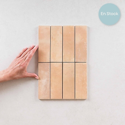 Carrelage intérieur Effet Zellige BEJMAT 5x15 Biscuit - Les Carreaux de Jean