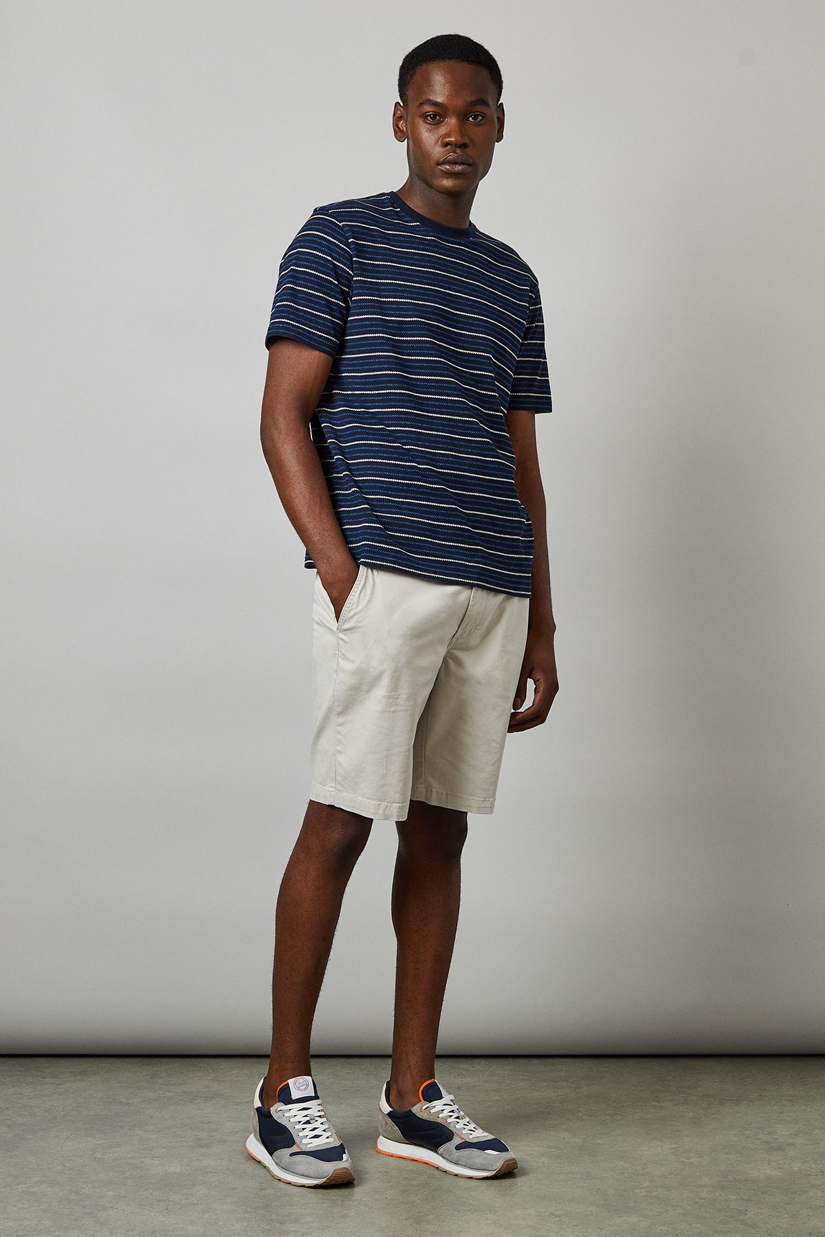 Burton Blue Jaspe Stripe T-shirt