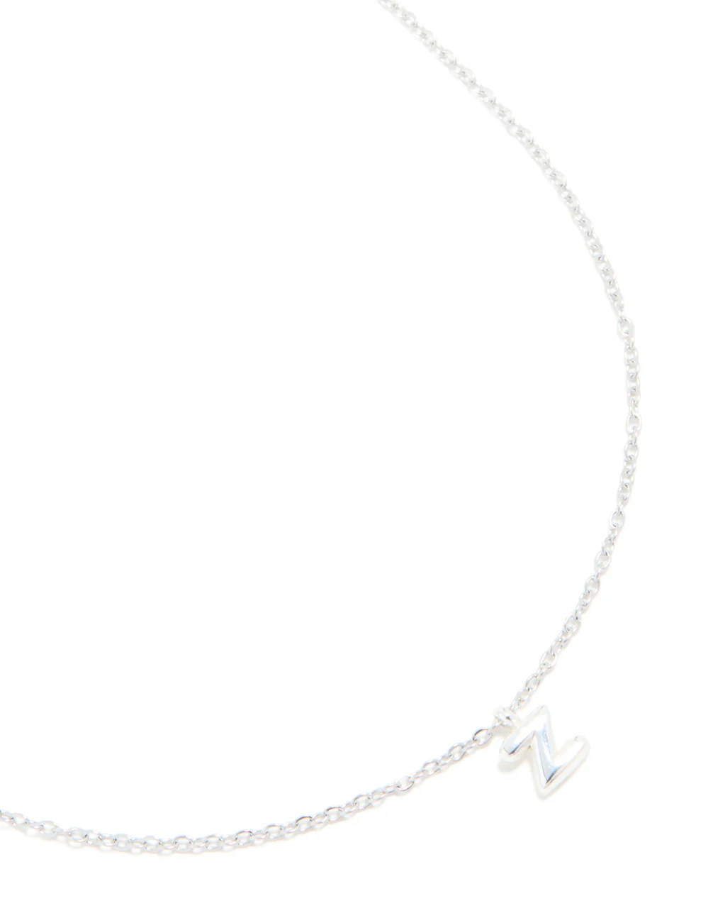 Waterproof Stainless Steel Mini Bubble Letter Z Necklace