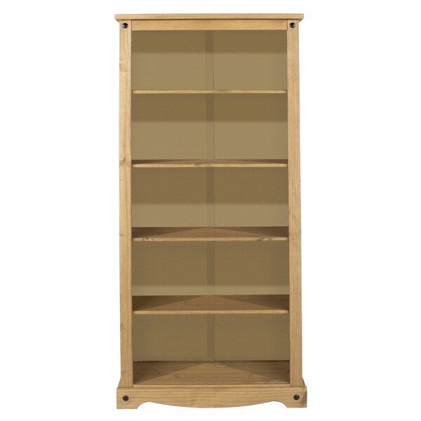 Wood Bookcase 5 Shelf Corona Collection | Furniture Dash