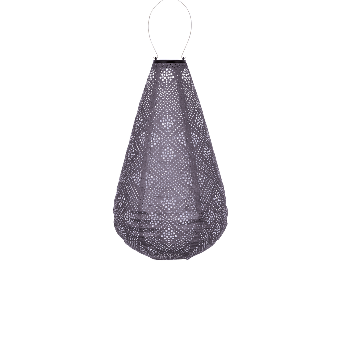 Lumiz solar lampion topaze drop - 28 cm - lichtpaars