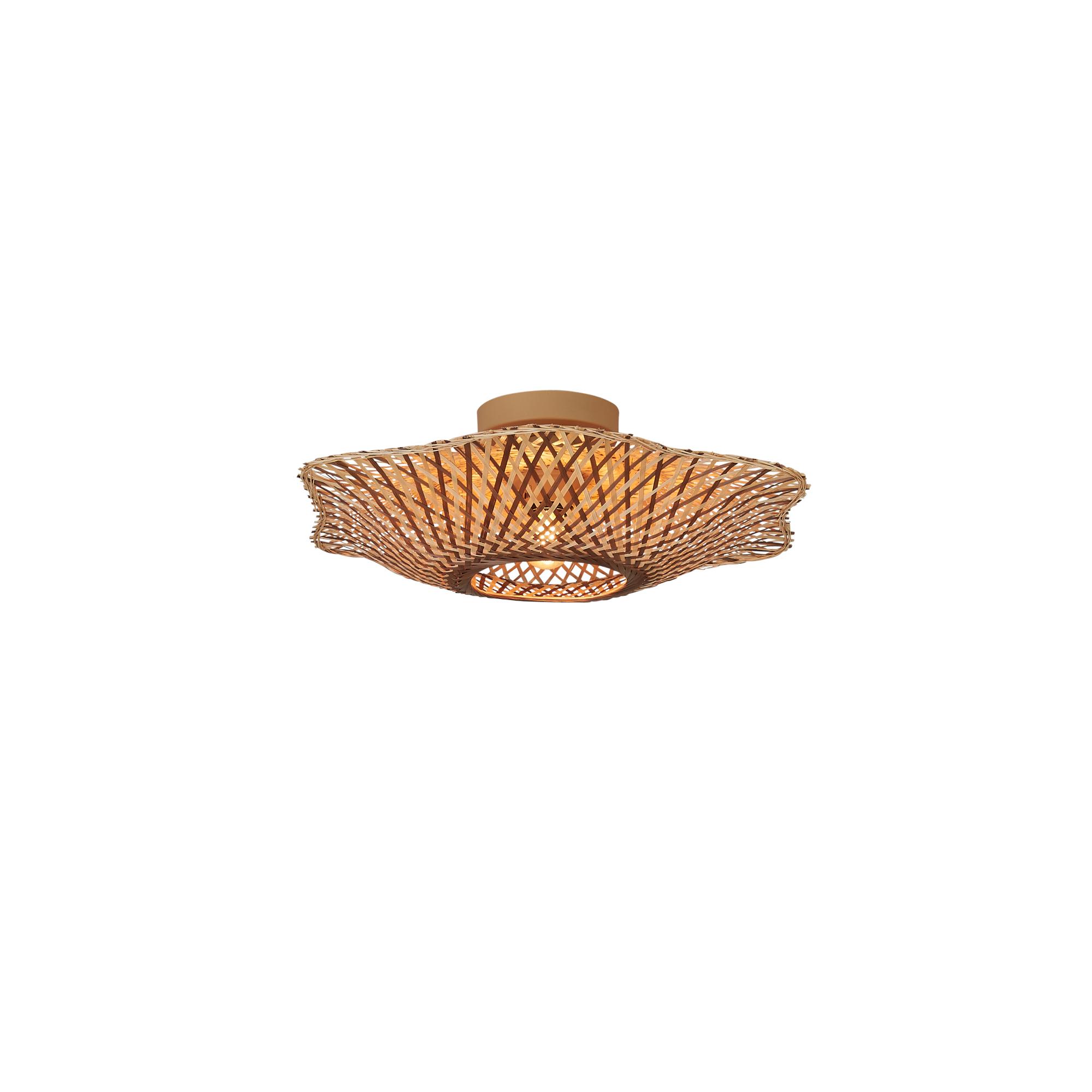 GOOD&MOJO plafonniere MADURA - bruin - Ø44cm