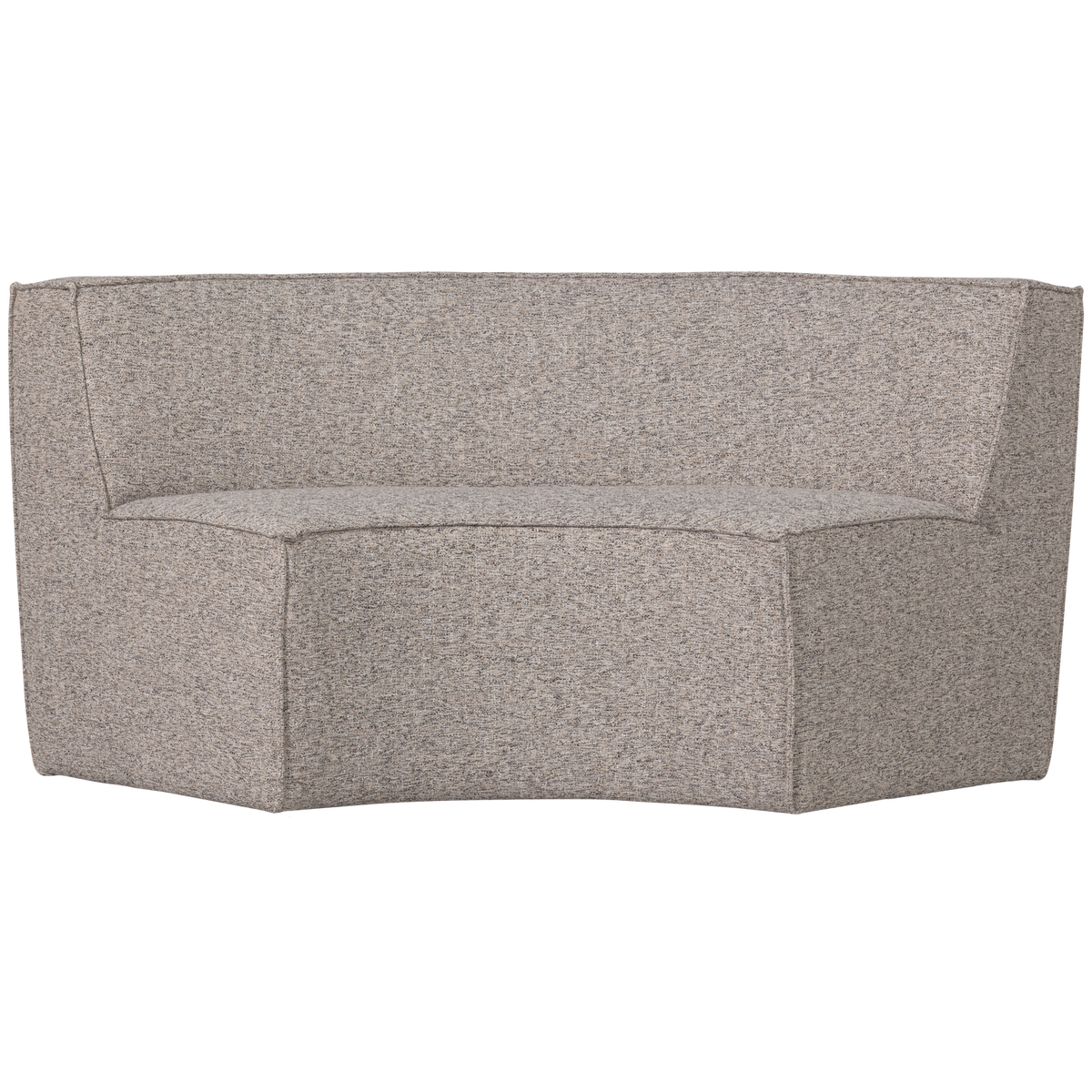 WOOOD 2-zits eetbank Europa - Geweven Stof - Zand - 85x131x131