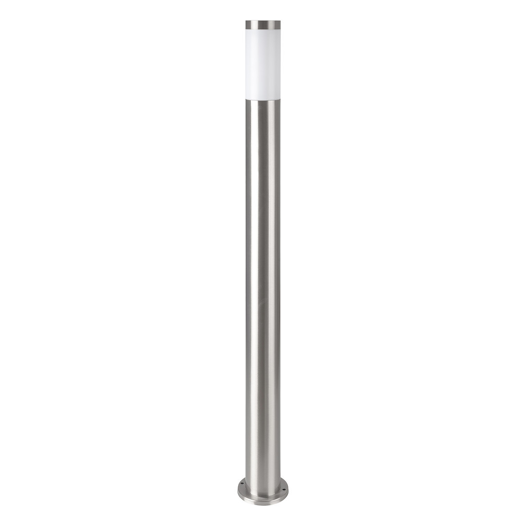 Lampa ogrodowa srebrno-biała BROOKLYN wys:45 cm 1xE27x60W IP44 Eko-Light