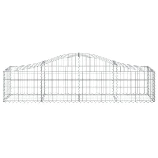 NNEVL Arched Gabion Baskets 5 pcs 200x50x40/60 cm Galvanised Iron