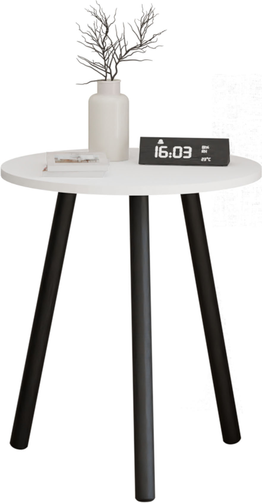 Kawowy Okrągły Stolik Ława Loft Industrial Salon 55 cm