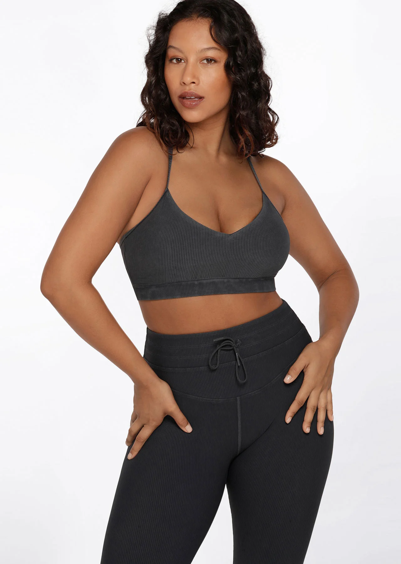 Yin Washed Rib Sports Bra