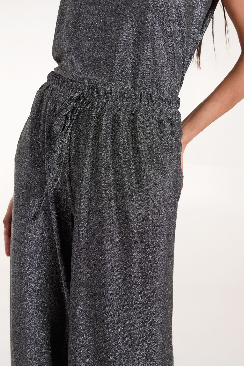 Blue Vanilla Metallic Trousers