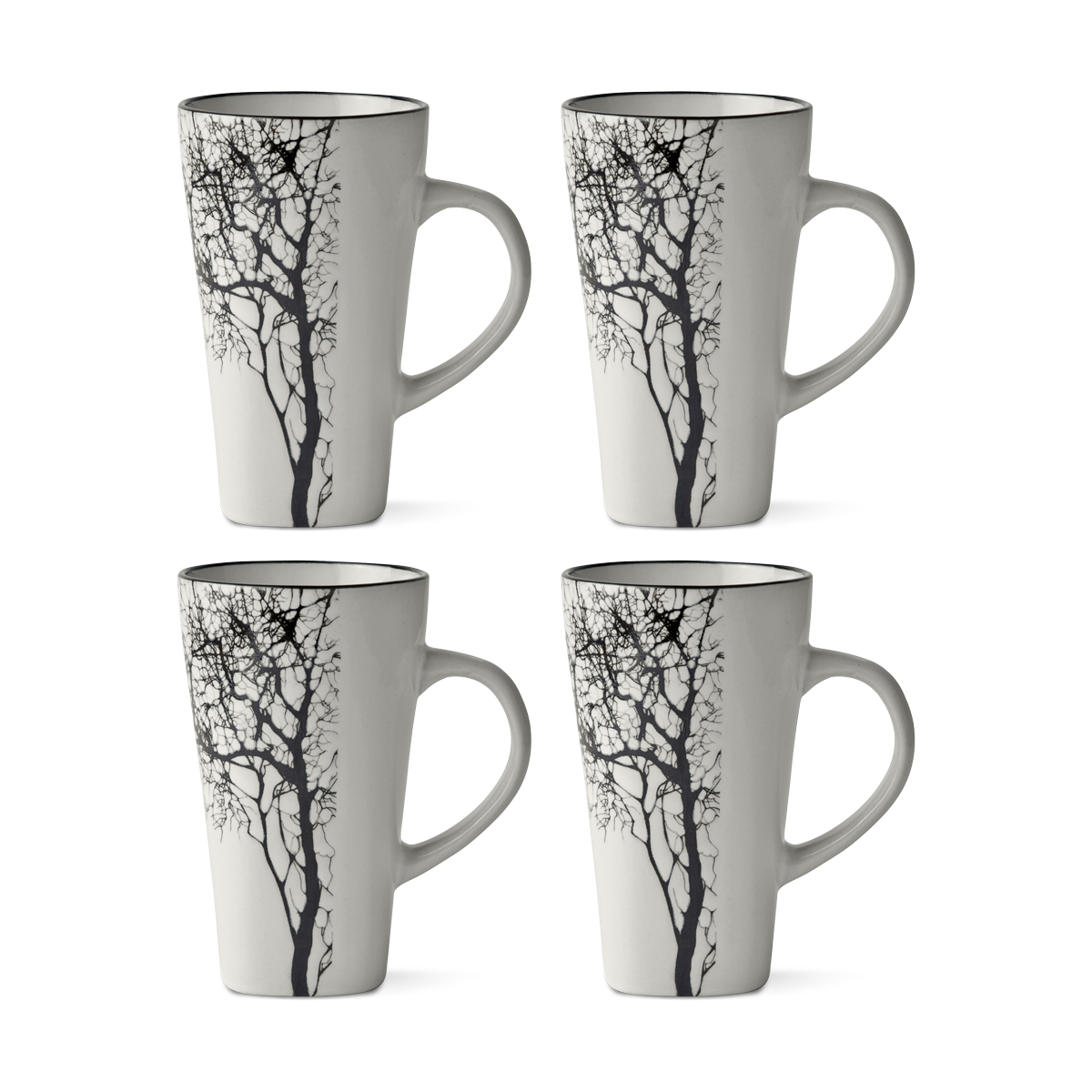Villa Collection Hela espresso kopjes beige - set van 4