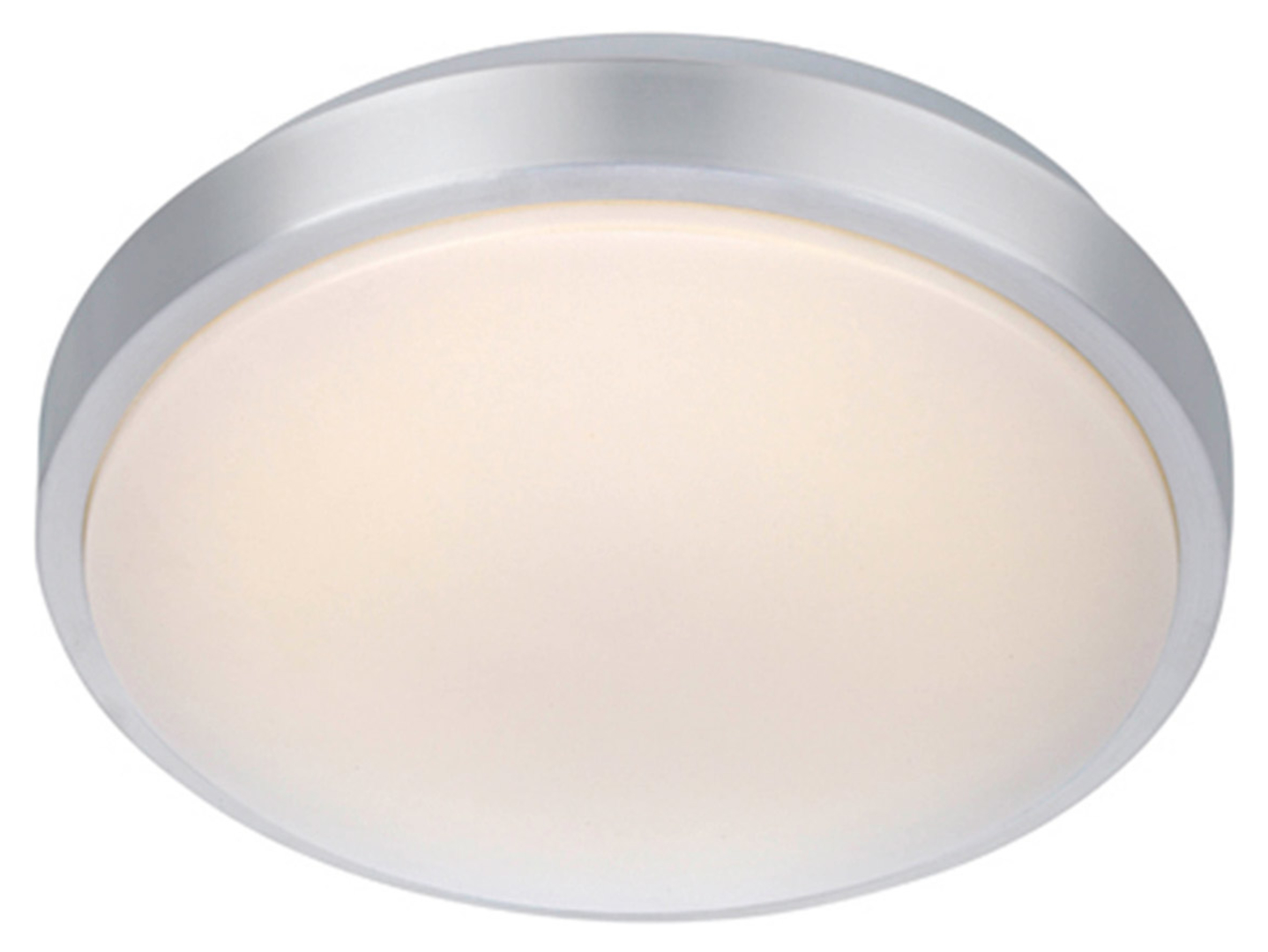 Plafon Moon LED metalowy srebrny