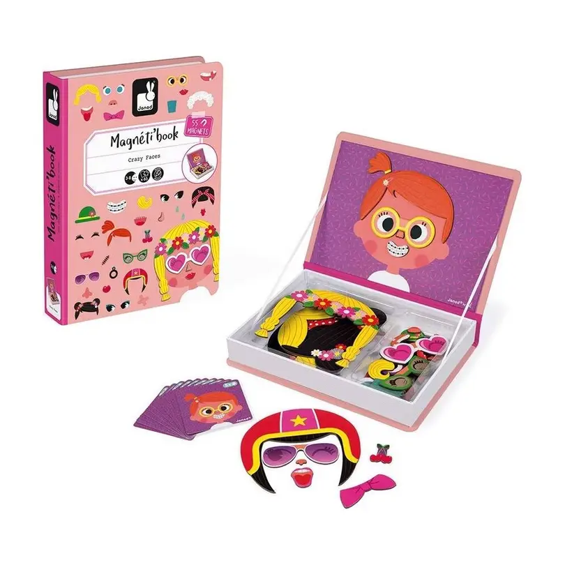 Lernspiel 65-teilig Crazy Face Girls