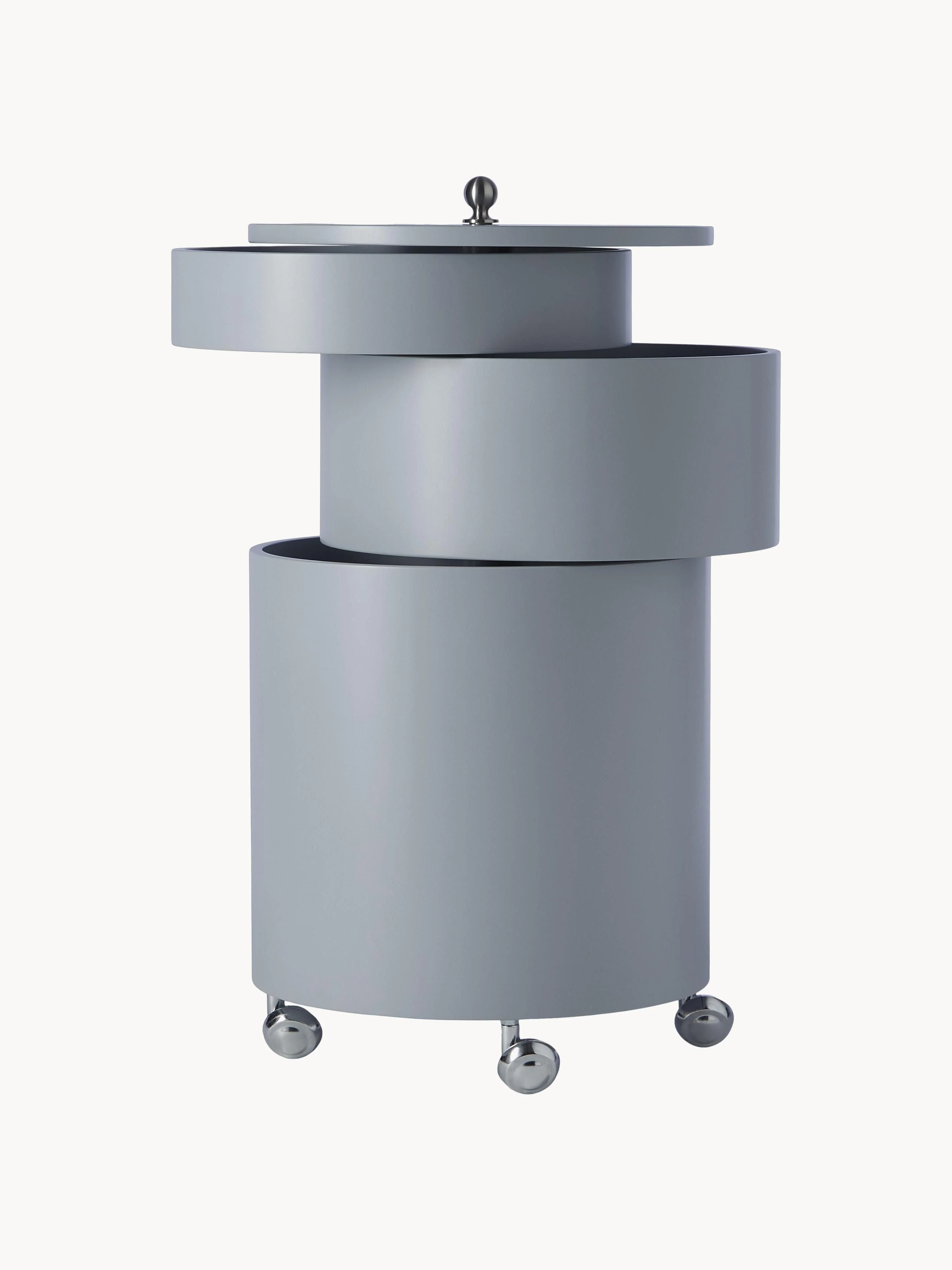 Runder Rollcontainer Barboy, Design Verner Panton