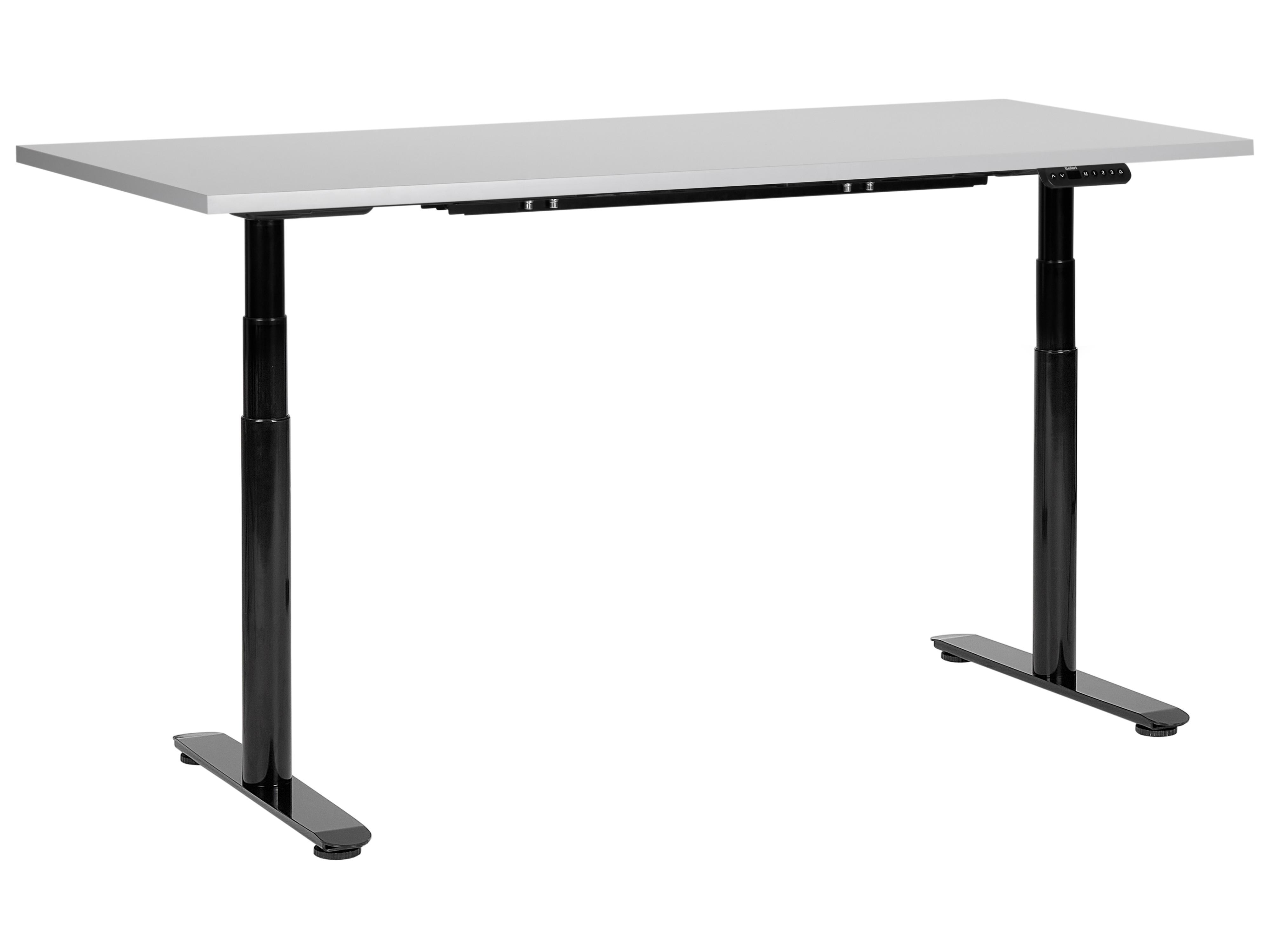 Electric Adjustable Standing Desk DESTINAS Grey/ Black 160 cm 72 cm