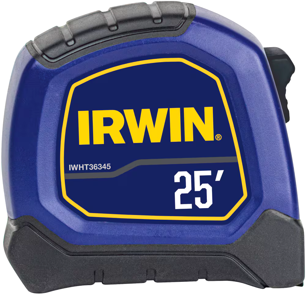 IRWIN IWHT36345 Bi-Material Tape Measure, 25-ft
