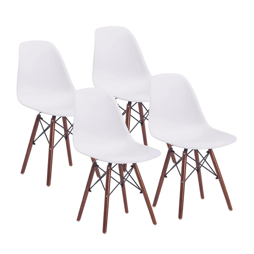 Porthos Home Mid-century Style DSW Modern Dining Chair,Set of 4