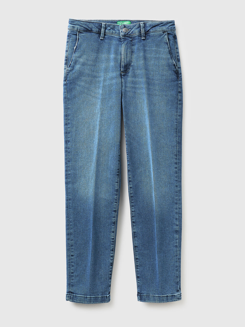 Slim fit denim chinos