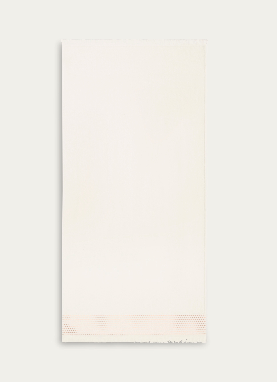 DRAP DE DOUCHE UNI AVEC FINITION CONTRASTÉS ECRU