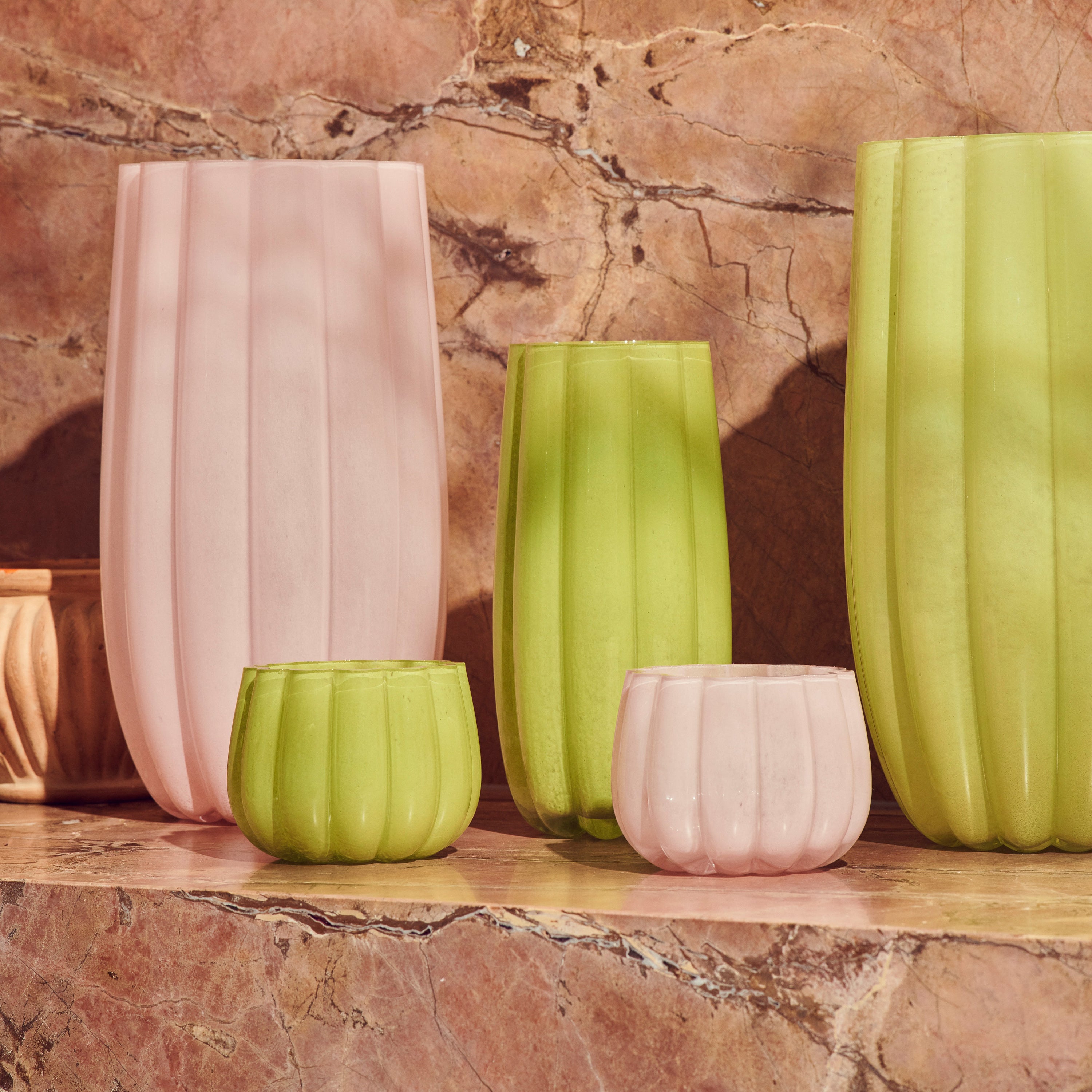 POLSPOTTEN Melon Vaas - M - Pink