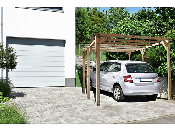 Carport voiture en bois 