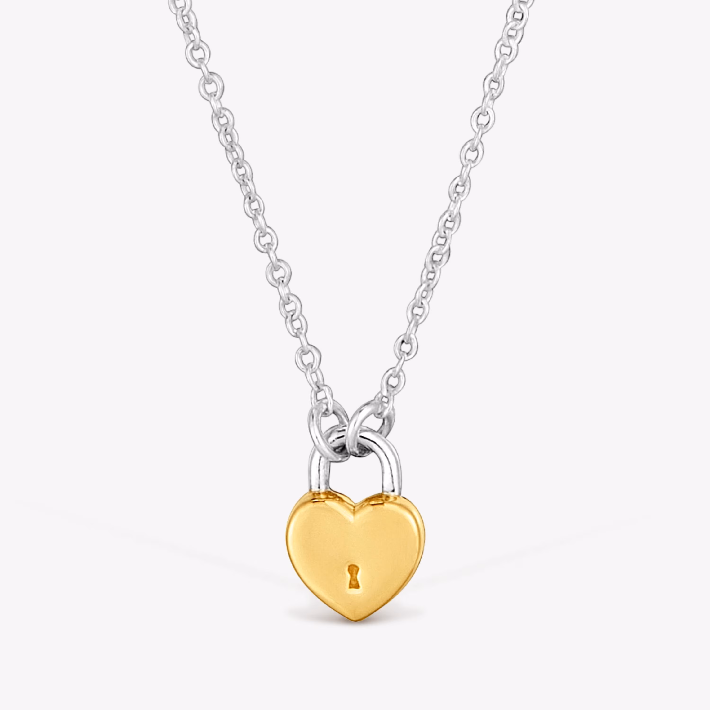 Collar bicolor motivo corazón candado TOUS Unlock