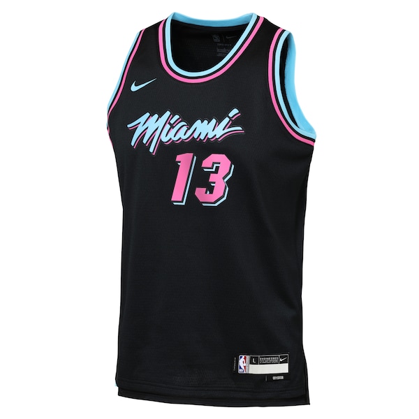 Bam Adebayo Miami Heat Nike Youth 2025/26 City Edition Swingman Jersey - Black