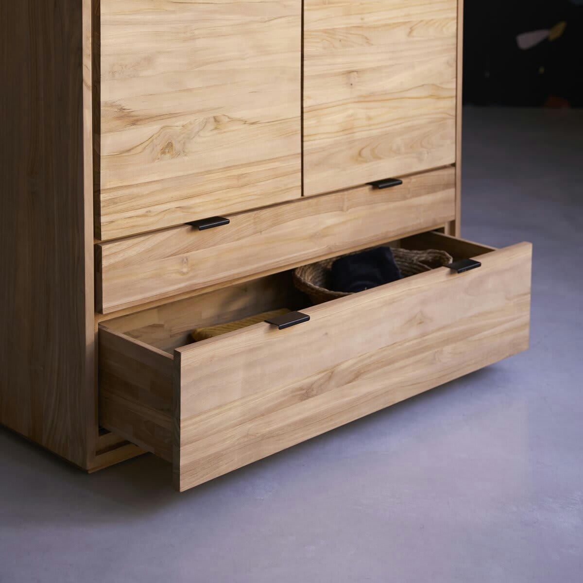 SENSON - Bahut en teck massif 110 cm