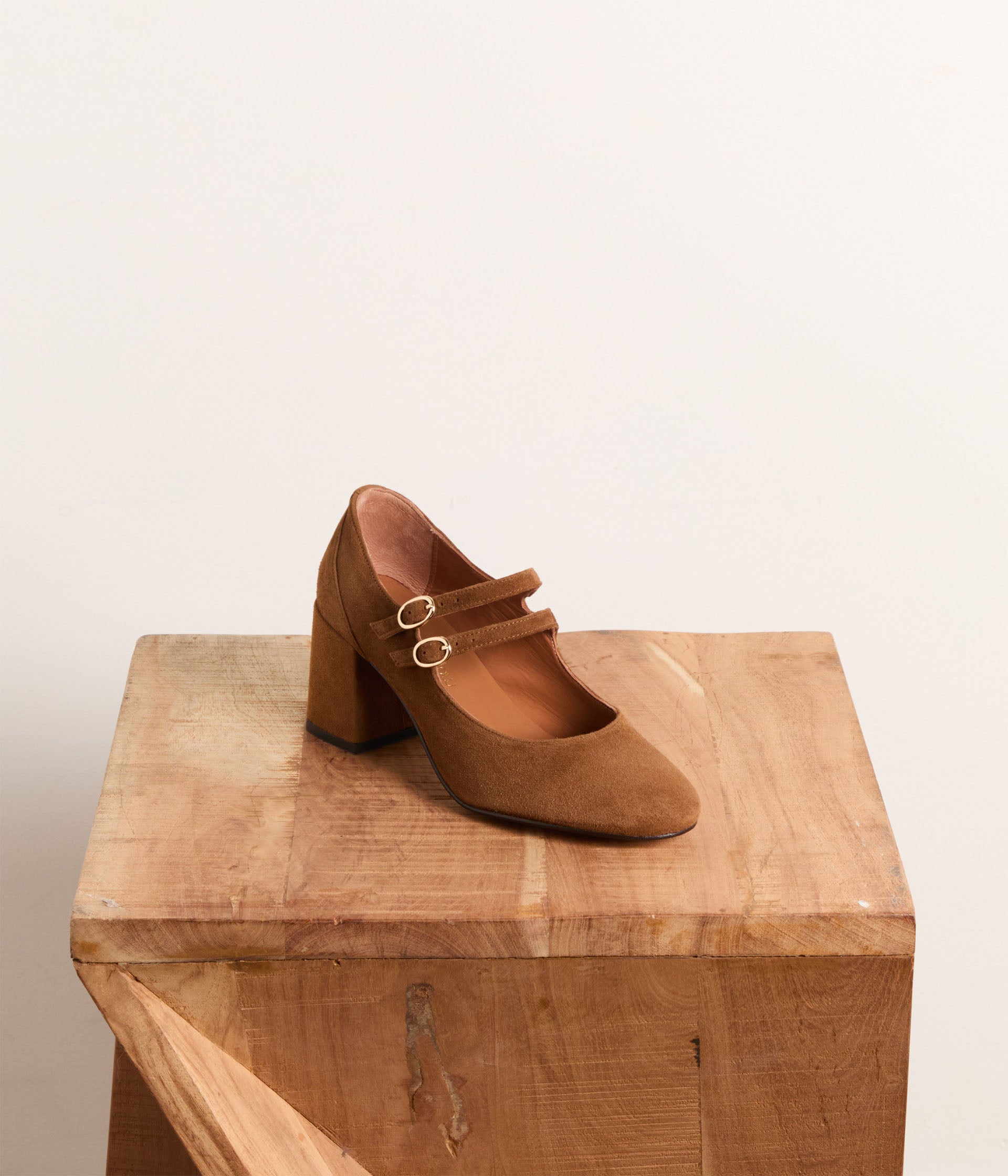 Babies velours camel Madeleine